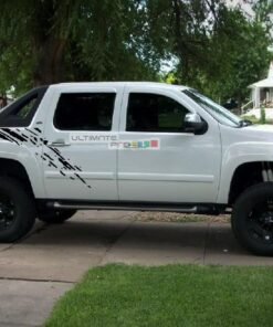 Bed Mud Splash Vinyl Sticker Graphic Chevrolet Avalanche 2007-2013