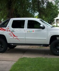 Bed Mud Splash Vinyl Sticker Graphic Chevrolet Avalanche 2007-2013