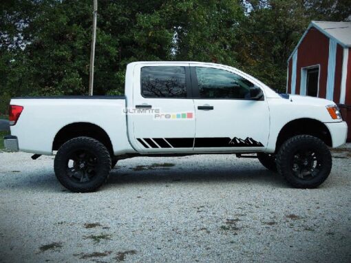 Decal Sticker Graphic Left and Right Side Stripe Kit Nissan Titan 2003-2017