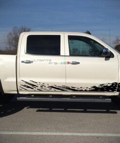 Decal Sticker Graphic Lower Mud Splash Kit GMC Sierra 2014-2017