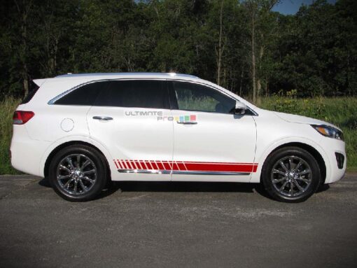 Decal Sticker Graphic Side Sport Stripe Kit Kia Sorento 2014-2017