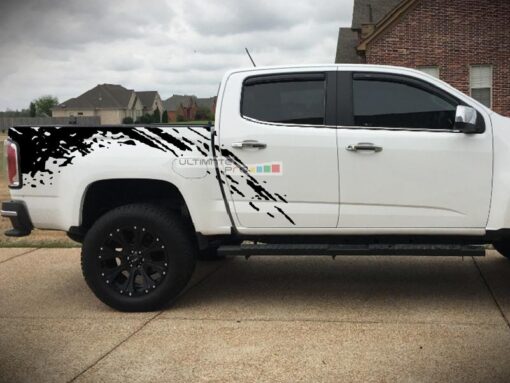 Decal Sticker Vinyl Bed Mud Splash Kit GMC Canyon 2014-2017