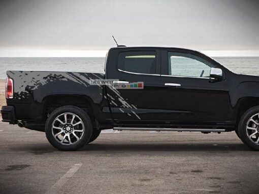 Decal Sticker Vinyl Bed Mud Splash Kit GMC Canyon 2014-2017