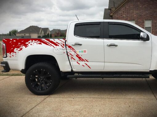 Decal Sticker Vinyl Bed Mud Splash Kit GMC Canyon 2014-2017