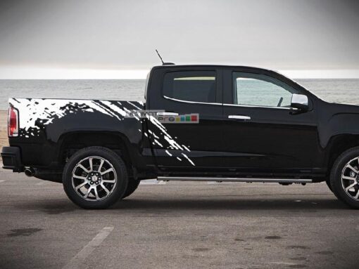 Decal Sticker Vinyl Bed Mud Splash Kit GMC Canyon 2014-2017