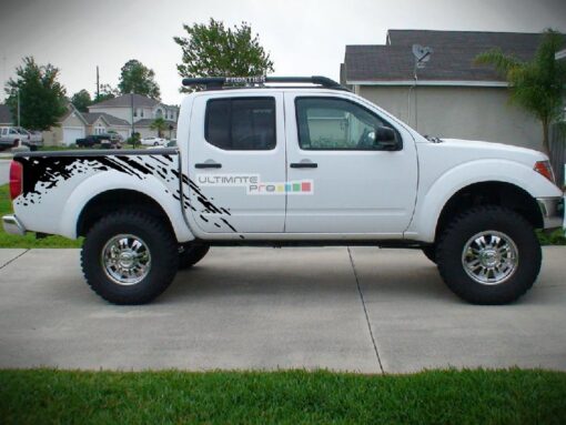 Decal Sticker Vinyl Bed Splash Mud Kit Nissan Frontier Navara 2004-2015