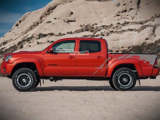 Decal Sticker Vinyl Bed Splash Mud Kit Toyota Tacoma 2004-2017