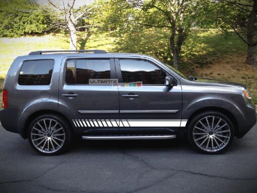 Decal Sticker Vinyl Lower Racing Stripe Kit Honda Pilot 2008-2015