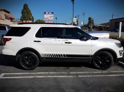 Decal Sticker Vinyl Lower Side Stripes Ford Explorer 2011-2017