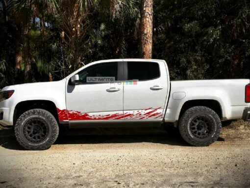 Decal Sticker Vinyl Mud Splash Kit Chevrolet Colorado 2012-2017