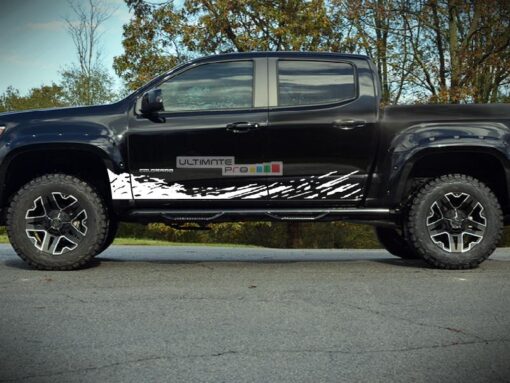 Decal Sticker Vinyl Mud Splash Kit Chevrolet Colorado 2012-2017