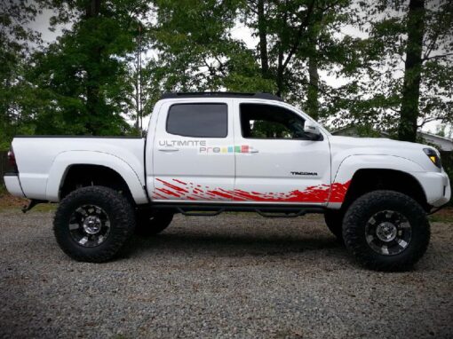 Decal Sticker Vinyl Mud Splash Kit Toyota Tacoma 2004-2017