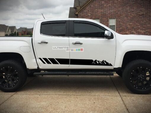 Decal Sticker Vinyl Off-Road Mountain Stripes GMC Canyon 2014-2017