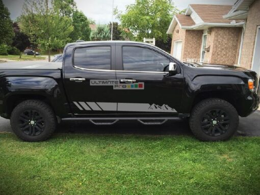 Decal Sticker Vinyl Off-Road Mountain Stripes GMC Canyon 2014-2017