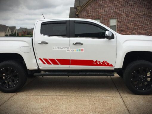 Decal Sticker Vinyl Off-Road Mountain Stripes GMC Canyon 2014-2017