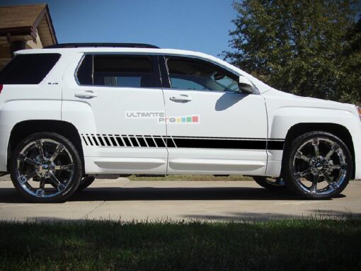 Decal Sticker Vinyl Side Racing Stripes Compatible with GMC Terrain 2010-2017 (Decal Sticker Vinyl Side Racing Stripes GMC Terrain 2010-2017