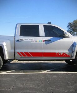 Off-Road Mountain Stripes Decal Graphic Vinyl Chevrolet Silverado 2014-2017