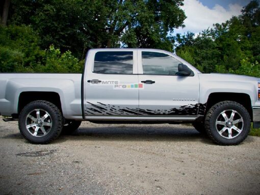 Off-Road Mud Splash Decal Graphic Vinyl Chevrolet Silverado 2014-2017