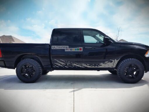 Off-Road Mud Splash Decal Graphic Vinyl Dodge Ram 2009-2017