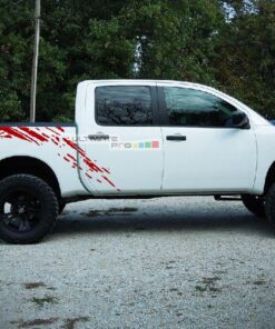 Set of Side Bed Splash Mud Decal Sticker Graphic Nissan Titan 2003-2015