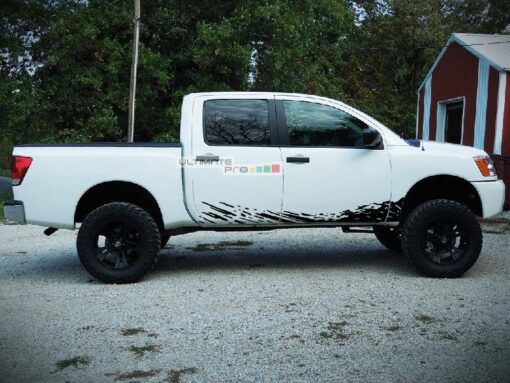 Set of Side Mud Splash Decal Sticker Graphic Nissan Titan 2003-2015