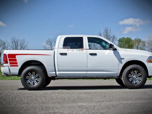 Side Bed Hockey Stripes Decal Sticker Vinyl Dodge Ram 4th Gen