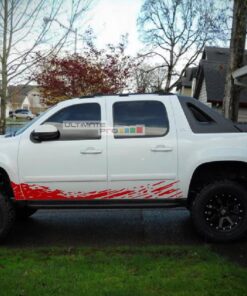 Side Mud Splash Vinyl Sticker Graphic Chevrolet Avalanche 2007-2013