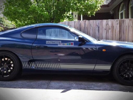 Decal Sticker Vinyl Side Racing Stripes Toyota Supra A80 Twin Turbocharged