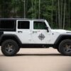 2x Stars Decal CompassSticker Jeep Wrangler RUBICON Jk