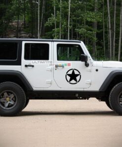 2x Stars Decal Side Star Sticker Jeep Wrangler RUBICON Jk