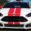 Decal Sticker Graphic Front to Back Stripe Kit Compatible with Ford Focus ST RS 3rd Generation