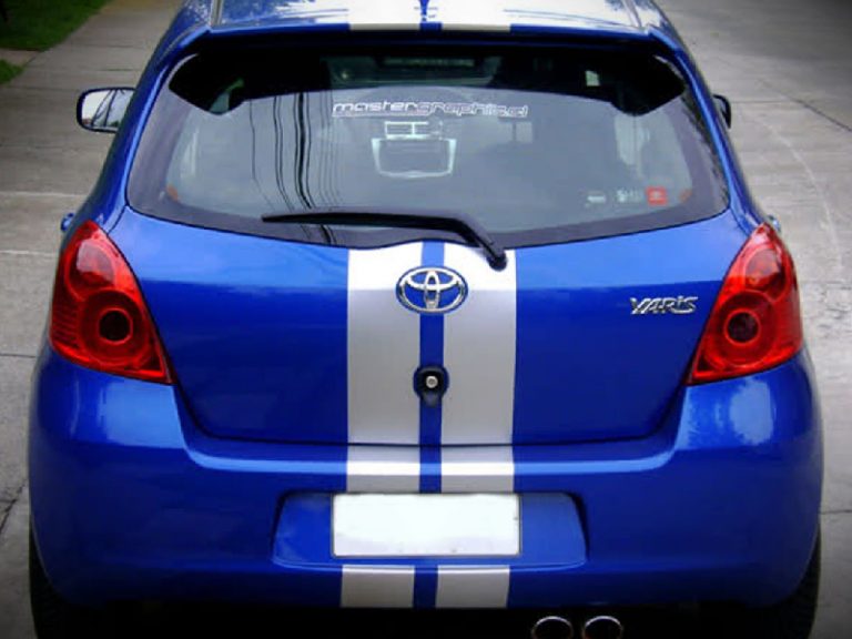 Decal Sticker Vinyl Body Racing Stripe Kit Compatible with Toyota Yaris