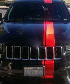 Decal Sticker Vinyl Offset Euro Racing Stripe Compatible with Grand Cherokee SRT8
