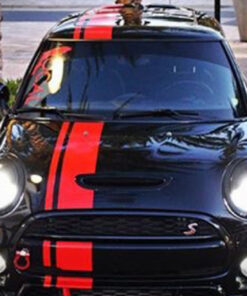 Front to Back Stripe Kit Decal Sticker Graphic Compatible with Mini Cooper S JCW D S3 SD