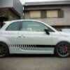 Set of Racing Side Stripes Decal Sticker Graphic Fiat 500 Abarth Performance