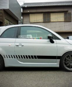 Set of Racing Side Stripes Decal Sticker Graphic Fiat 500 Abarth Performance