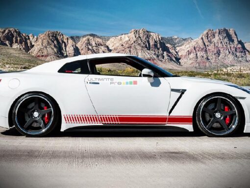 Set of Racing Side Stripes Decal Sticker Graphic Nissan GT-R R35 Nismo