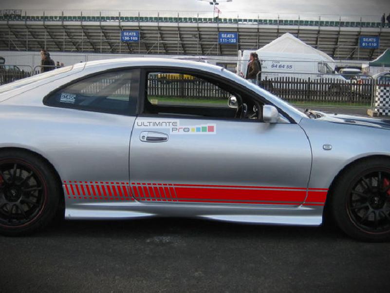 2x Decal Sticker Vinyl Side Racing Stripes Compatible With Toyota Celica Gt4 Gt Four St185 And St5 Ultimateprocy