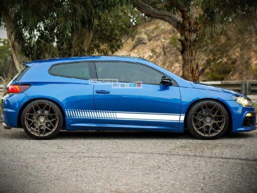 Set of Sport Side Stripes Decal Sticker Vinyl Volkswagen VW Scirocco Hatchback 2008 2009 2014 2015