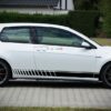 Side Sport Stripe Kit Sticker Decal Graphic Volkswagen Golf MK7