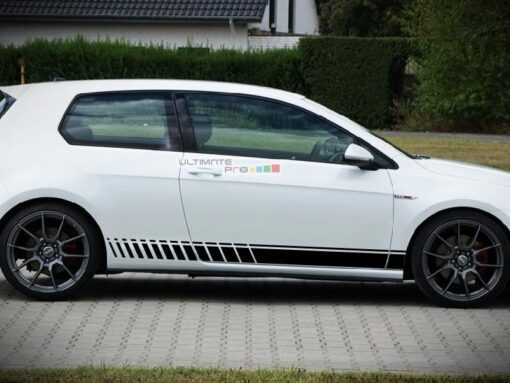 Side Sport Stripe Kit Sticker Decal Graphic Volkswagen Golf MK7