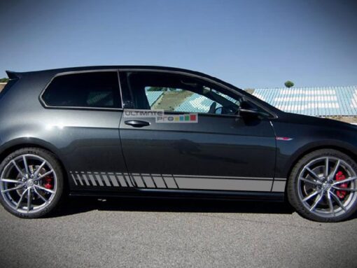 Side Sport Stripe Kit Sticker Decal Graphic Volkswagen Golf MK7