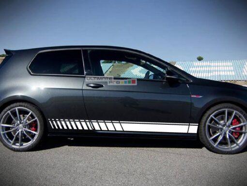 Side Sport Stripe Kit Sticker Decal Graphic Volkswagen Golf MK7