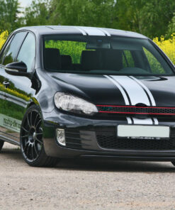 Decal Sticker Vinyl Body Racing Stripe Kit Compatible with VW Golf MK6 2008-2013