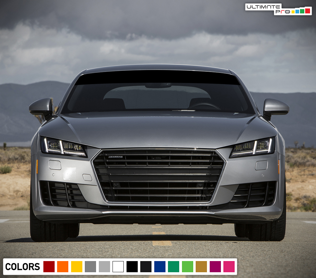 Windshield Banner Strip Decal Sticker Vinyl Audi TT RS TTS Sunproof