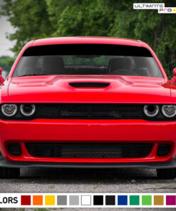 Windshield Banner Sun Visor Strip Decal Sticker Vinyl Compatible with Dodge Challenger RT SRT-8 2008-2017
