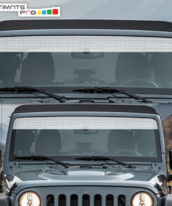 Windshield Banner Sun Visor Strip Vinyl Sticker Graphic Compatible with Jeep Wrangler
