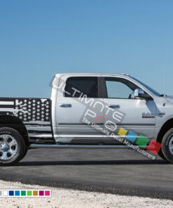 American Flag Decals Tail Sticker Kit Compatible with Dodge Ram 2010 - 2017 Destorder US Flag bed decal