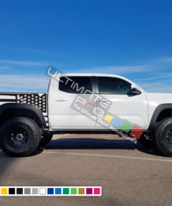 American Flag Decal Sticker Vinyl Bed Destorder US Flag Kit Compatible with Toyota Tacoma 2004-2017
