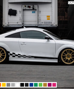 Sport Decal Sticker Vinyl Side Racing Stripes Compatible with Audi TT RS TTS 2006-2014